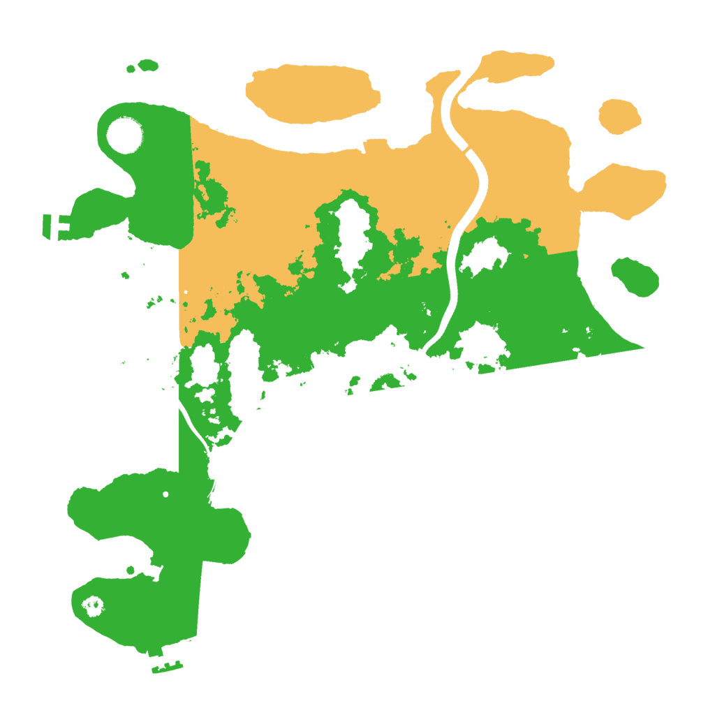 Biome Rust Map: Procedural Map, Size: 3500, Seed: 296809082