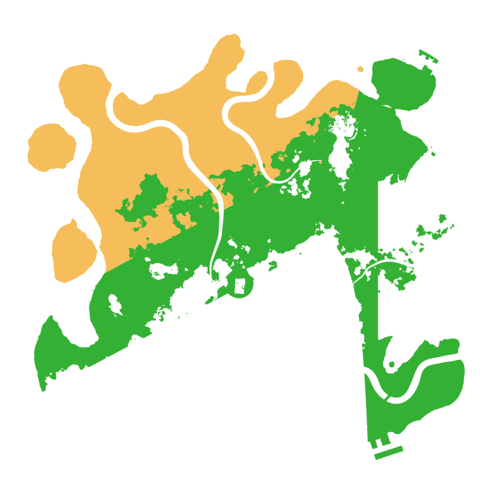Biome Rust Map: Procedural Map, Size: 3500, Seed: 715048