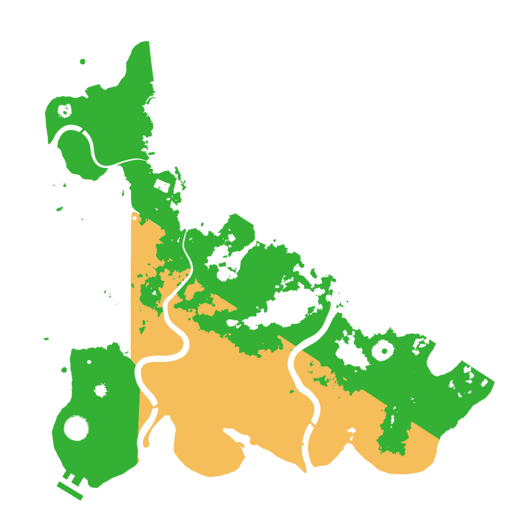 Biome Rust Map: Procedural Map, Size: 3750, Seed: 613758