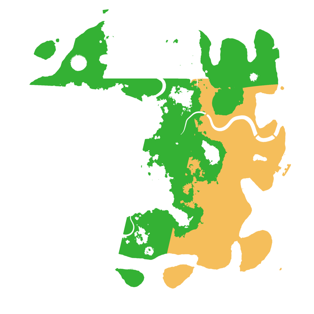 Biome Rust Map: Procedural Map, Size: 3500, Seed: 459695