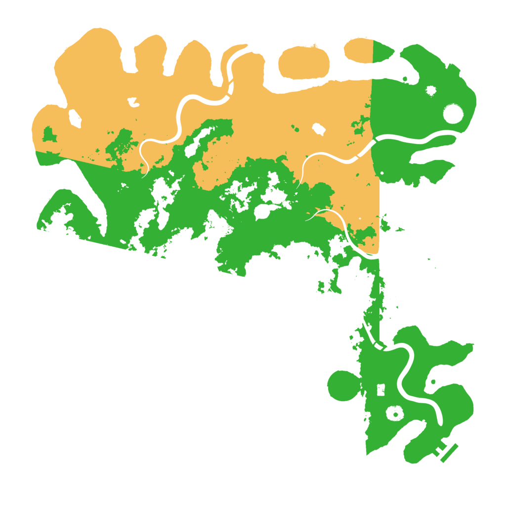 Biome Rust Map: Procedural Map, Size: 4500, Seed: 769495