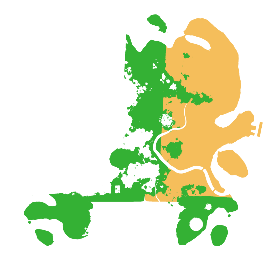 Biome Rust Map: Procedural Map, Size: 3700, Seed: 981907749