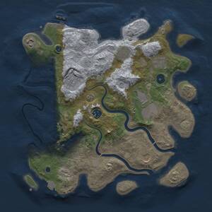 Thumbnail Rust Map: Procedural Map, Size: 3500, Seed: 711852776, 13 Monuments