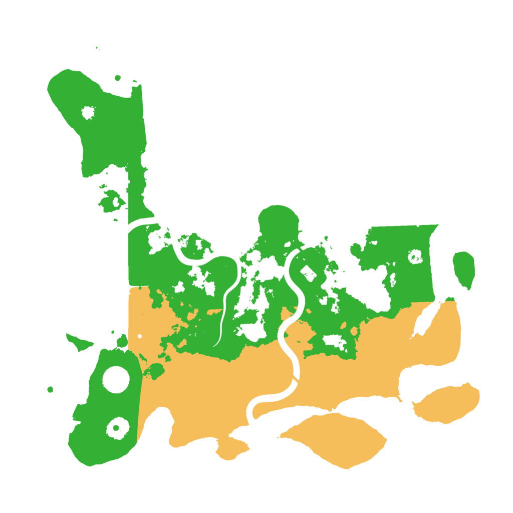 Biome Rust Map: Procedural Map, Size: 3500, Seed: 221887
