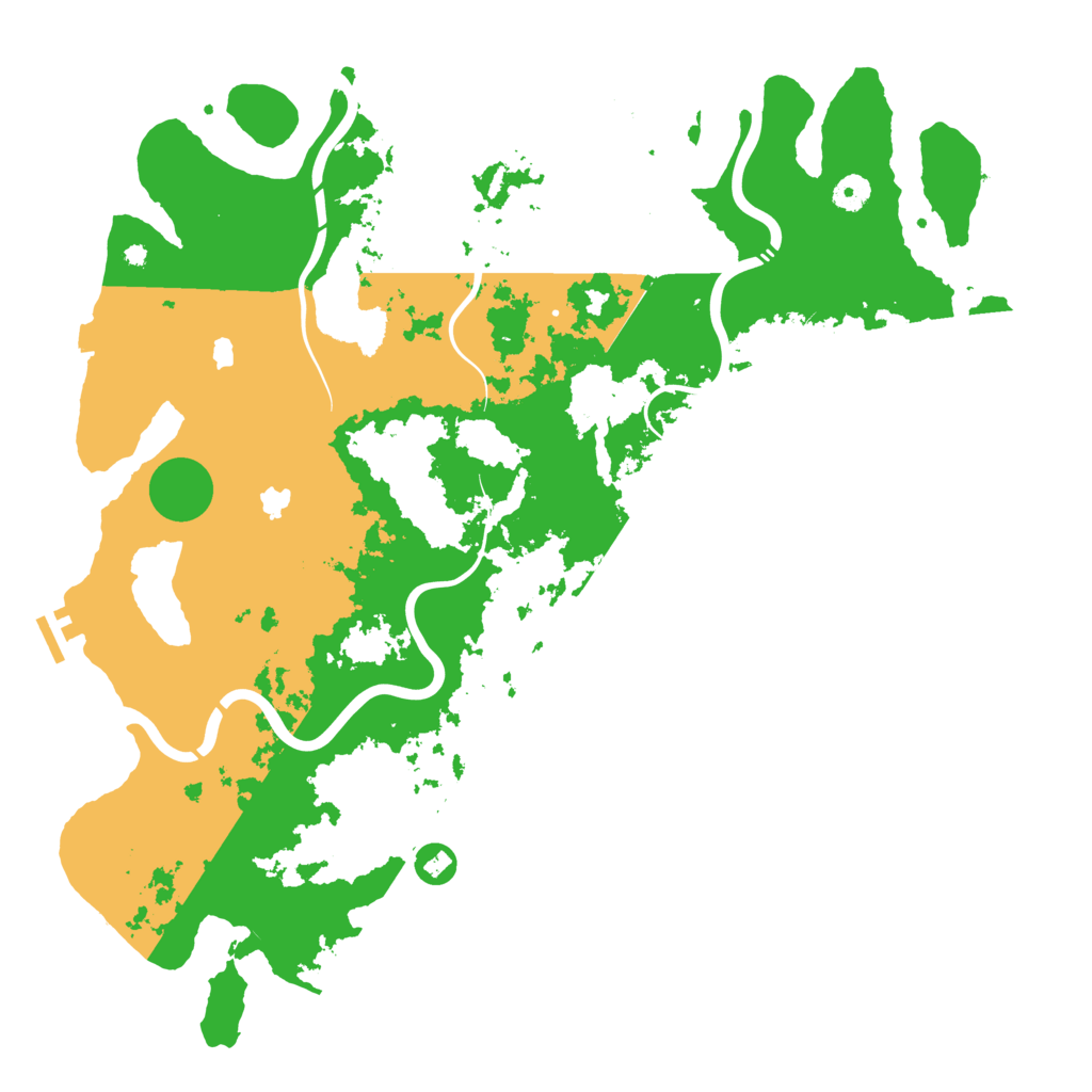 Biome Rust Map: Procedural Map, Size: 4500, Seed: 191597