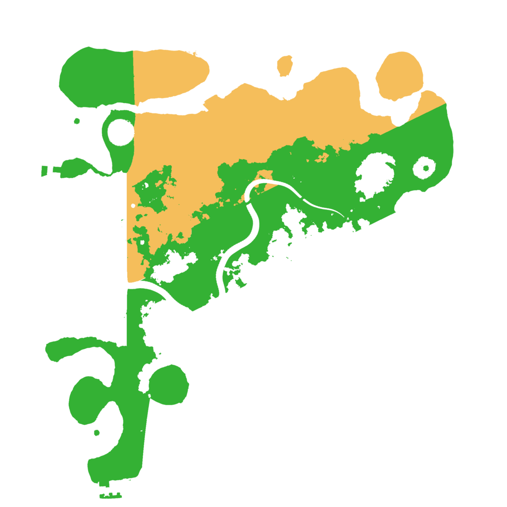 Biome Rust Map: Procedural Map, Size: 3500, Seed: 658897