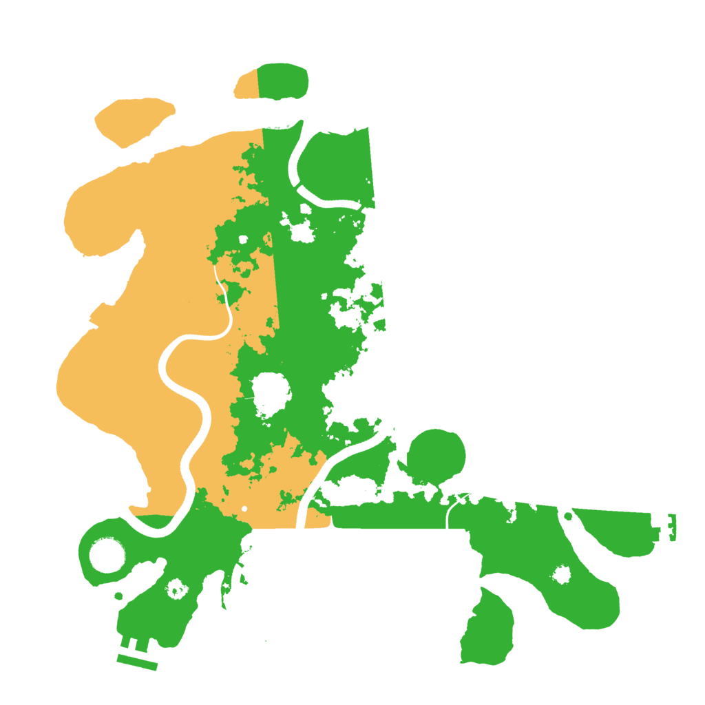 Biome Rust Map: Procedural Map, Size: 3500, Seed: 257808