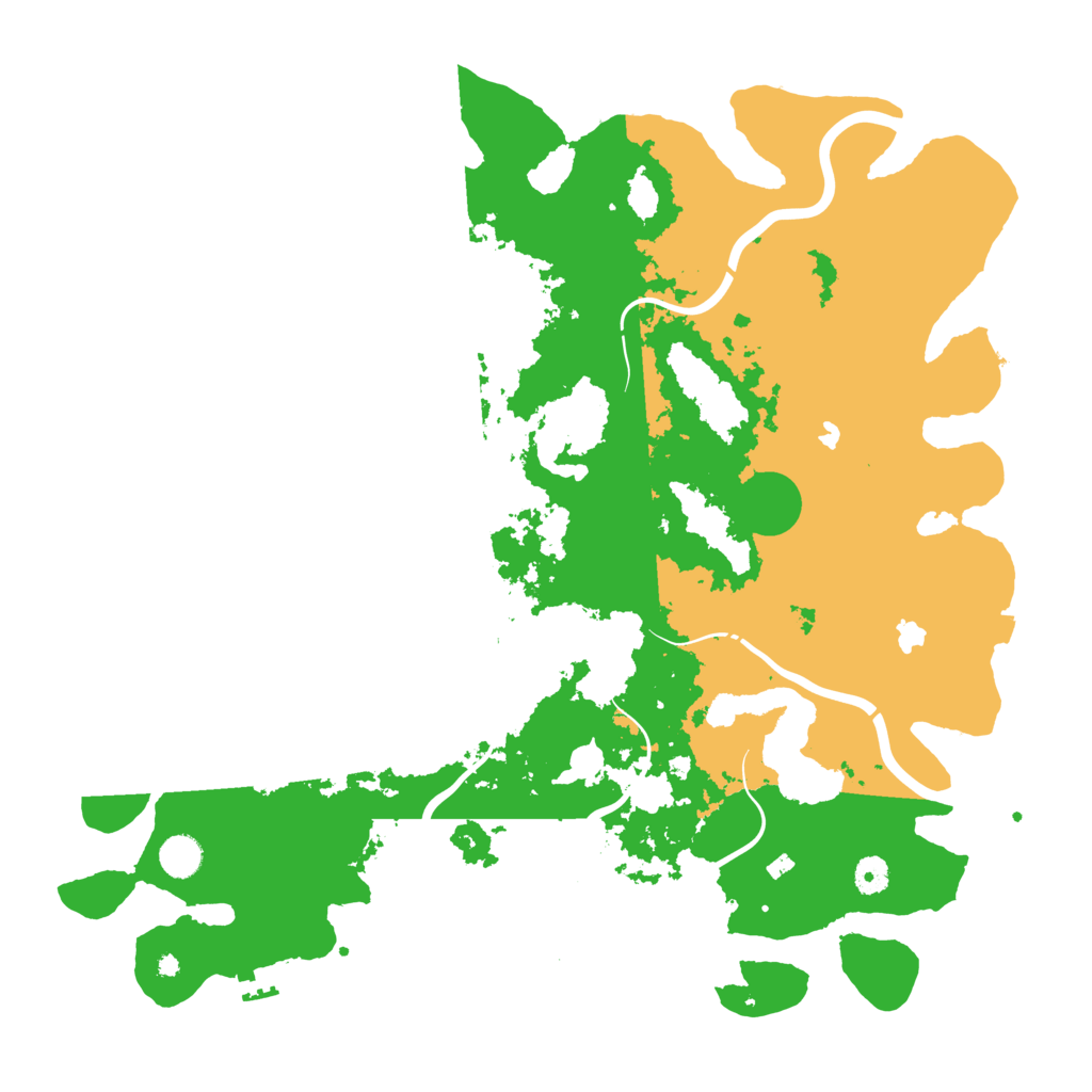 Biome Rust Map: Procedural Map, Size: 4500, Seed: 918309