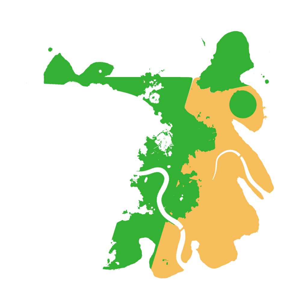 Biome Rust Map: Procedural Map, Size: 3000, Seed: 26677