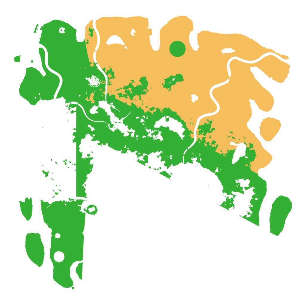 Biome Rust Map: Procedural Map, Size: 5000, Seed: 468213