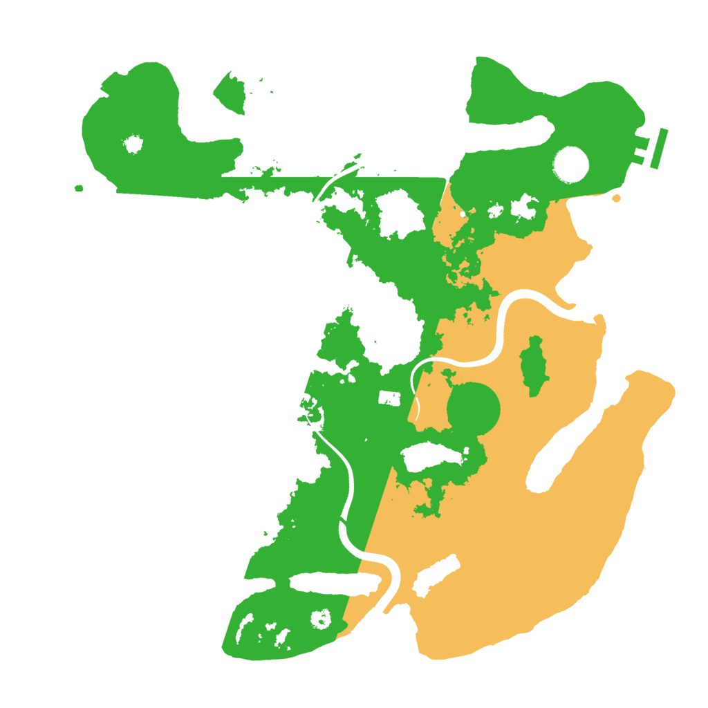 Biome Rust Map: Procedural Map, Size: 3500, Seed: 810257012