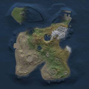 Thumbnail Rust Map: Procedural Map, Size: 2020, Seed: 639759298, 5 Monuments