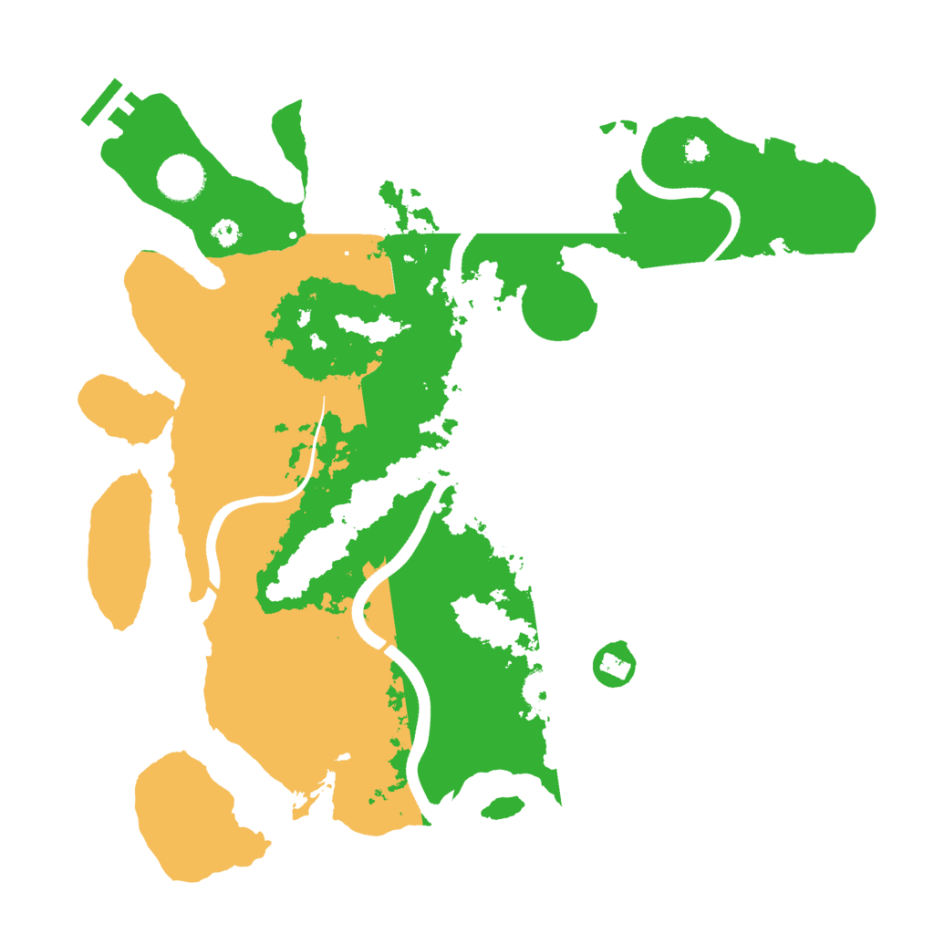 Biome Rust Map: Procedural Map, Size: 3500, Seed: 675576