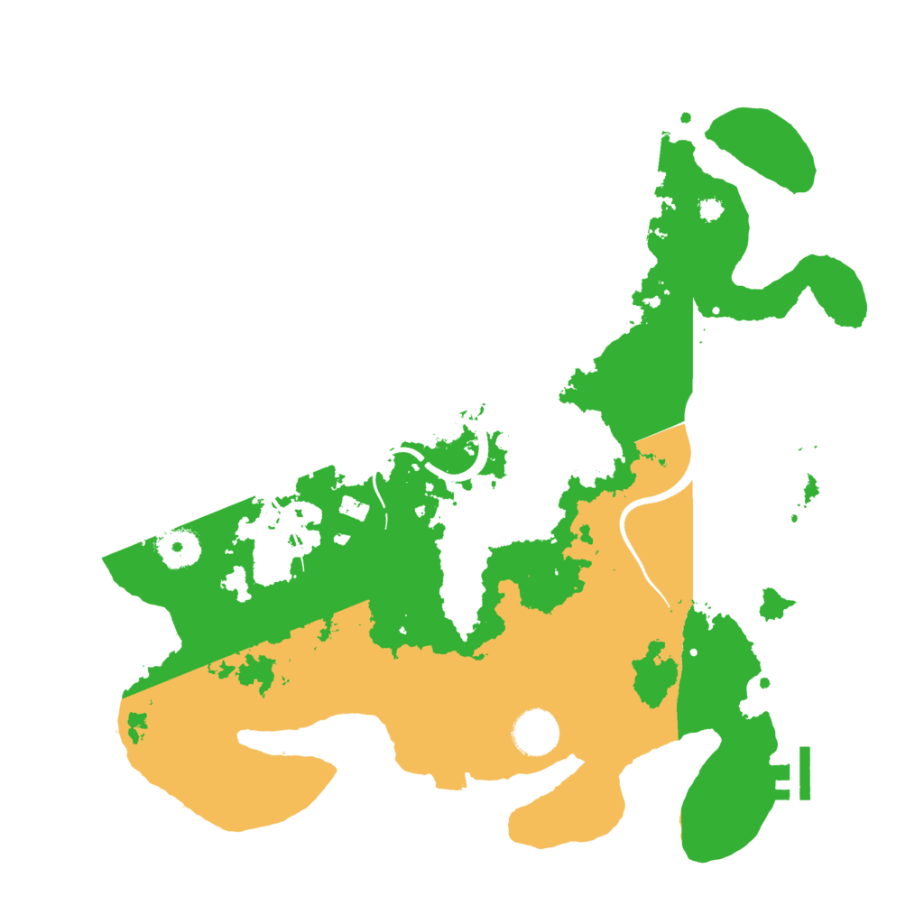 Biome Rust Map: Procedural Map, Size: 3500, Seed: 186035554
