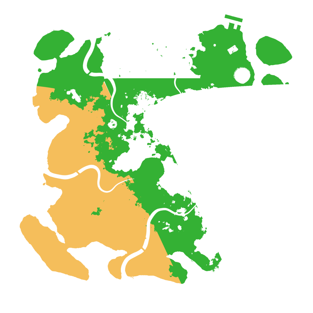Biome Rust Map: Procedural Map, Size: 3500, Seed: 459073139