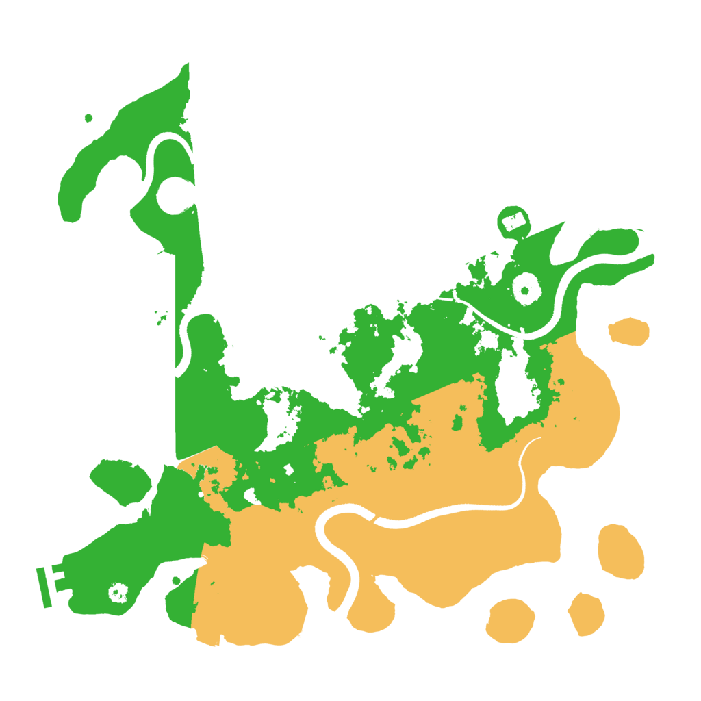 Biome Rust Map: Procedural Map, Size: 3500, Seed: 528587838
