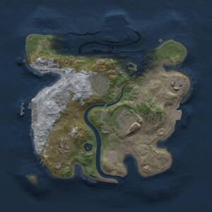 Thumbnail Rust Map: Procedural Map, Size: 2500, Seed: 7788990, 10 Monuments