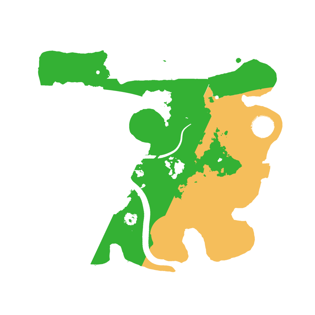 Biome Rust Map: Procedural Map, Size: 2500, Seed: 7788990