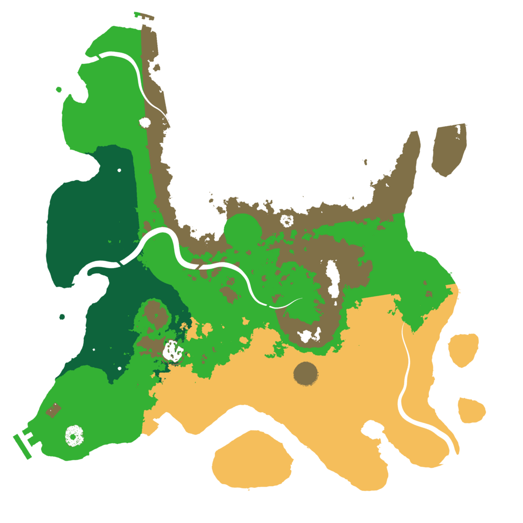 Biome Rust Map: Procedural Map, Size: 3850, Seed: 608114