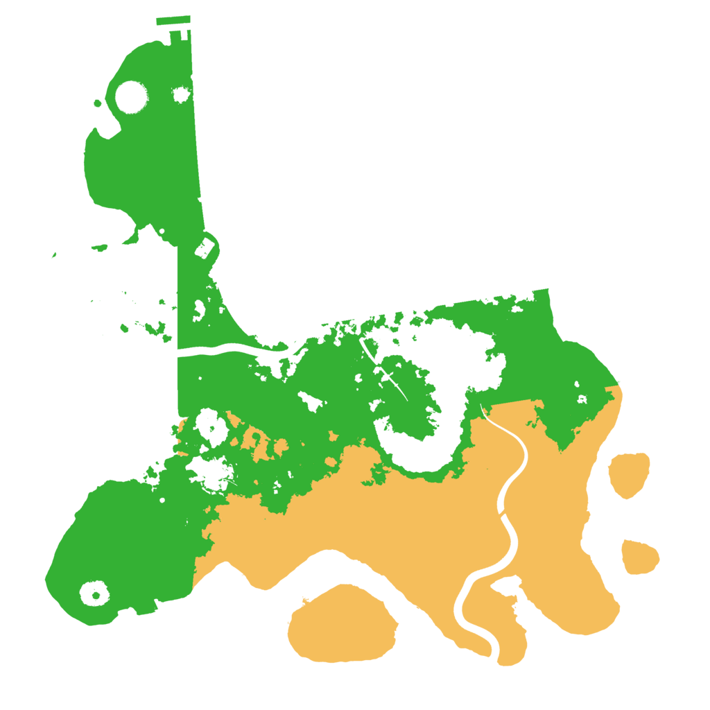 Biome Rust Map: Procedural Map, Size: 3850, Seed: 608114
