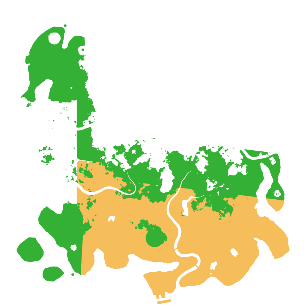 Biome Rust Map: Procedural Map, Size: 4500, Seed: 554923
