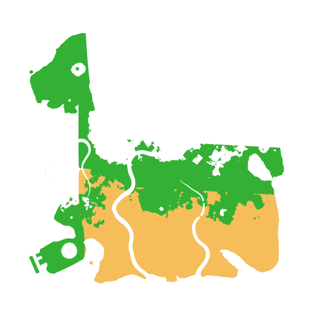 Biome Rust Map: Procedural Map, Size: 3500, Seed: 298989
