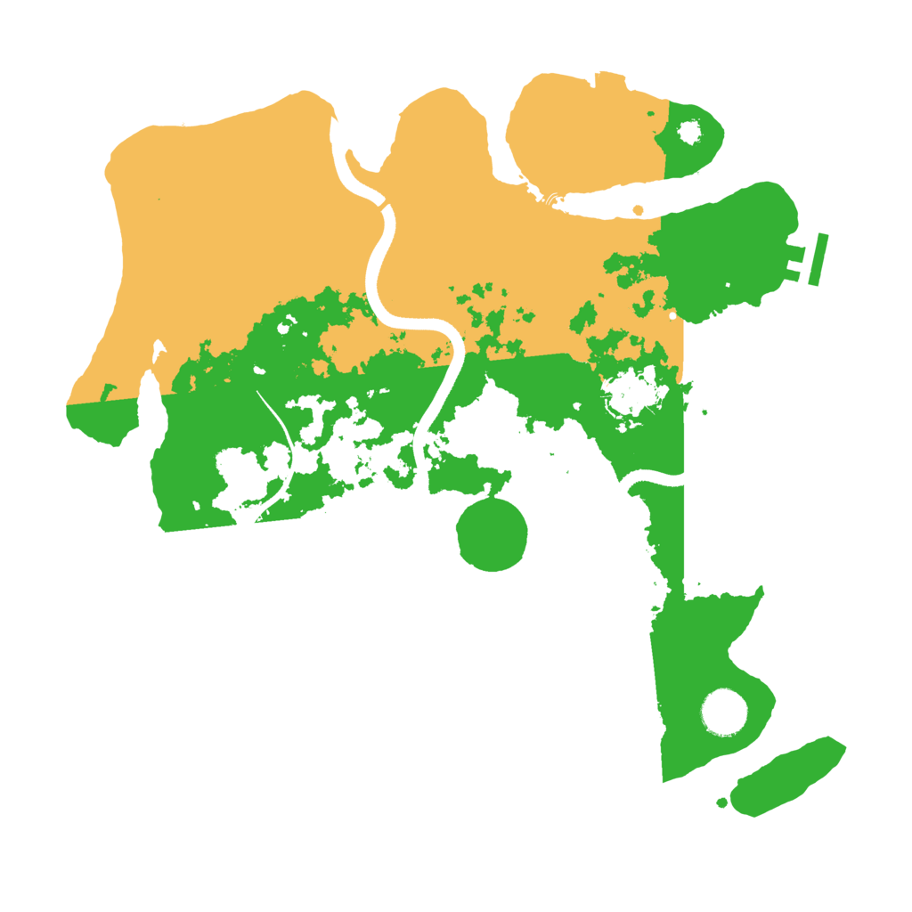 Biome Rust Map: Procedural Map, Size: 3500, Seed: 143323