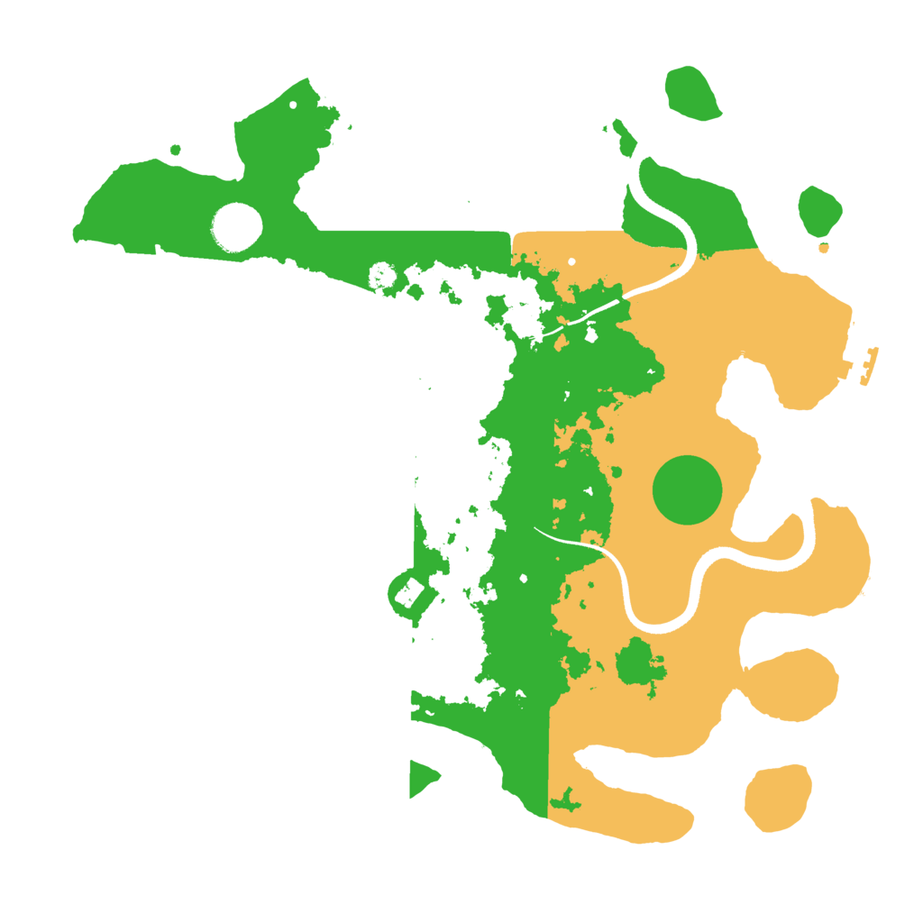 Biome Rust Map: Procedural Map, Size: 3500, Seed: 251071117
