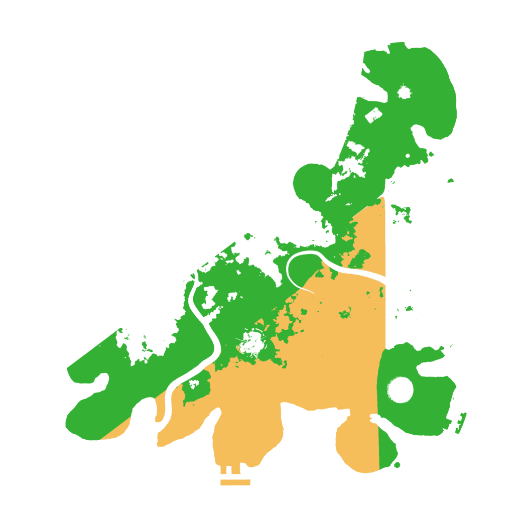 Biome Rust Map: Procedural Map, Size: 3500, Seed: 891871977