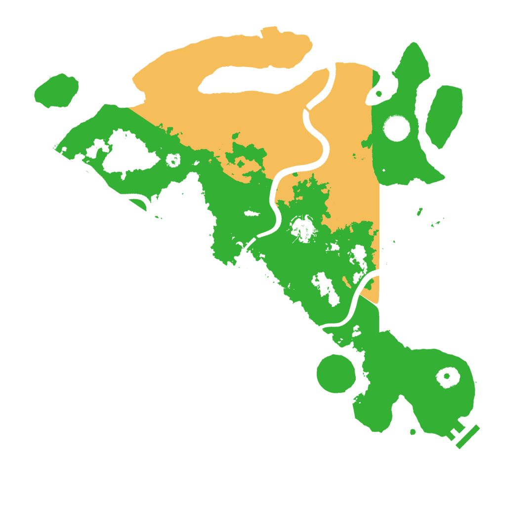 Biome Rust Map: Procedural Map, Size: 3500, Seed: 875055