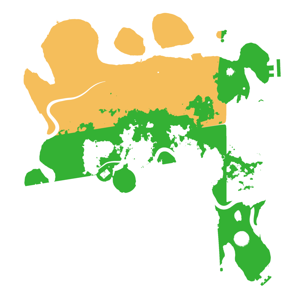 Biome Rust Map: Procedural Map, Size: 3500, Seed: 695596