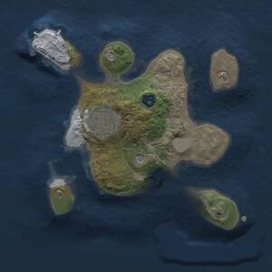 Thumbnail Rust Map: Procedural Map, Size: 2000, Seed: 15312512, 5 Monuments