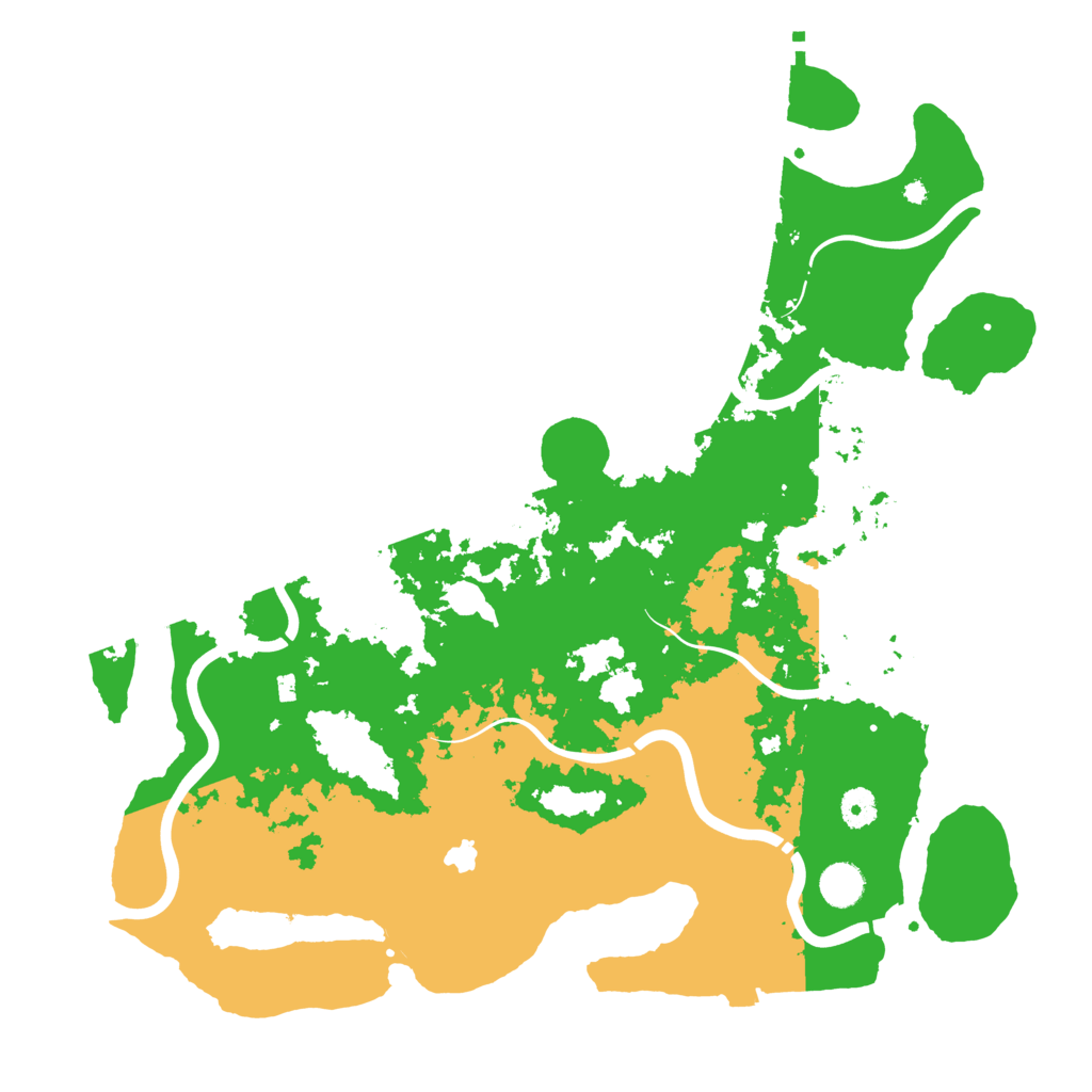 Biome Rust Map: Procedural Map, Size: 4300, Seed: 609198233