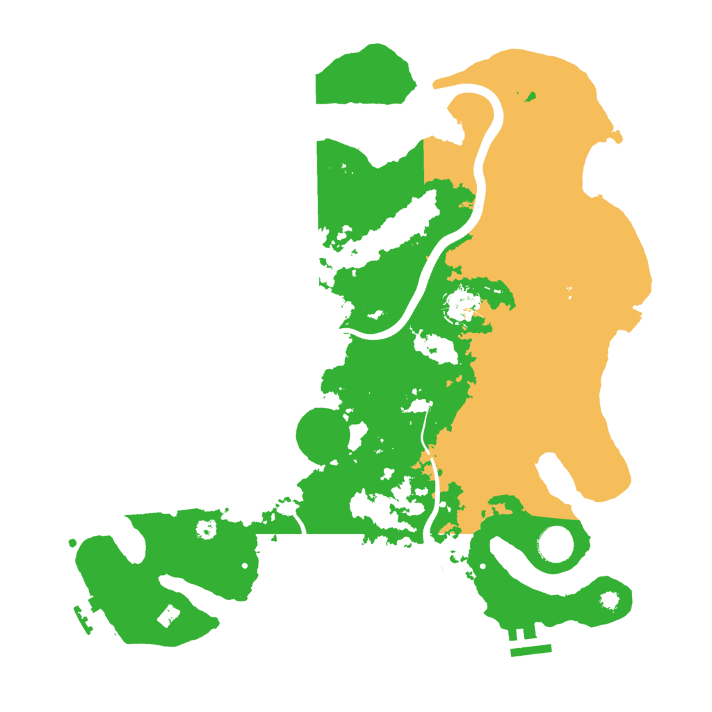 Biome Rust Map: Procedural Map, Size: 3500, Seed: 288160