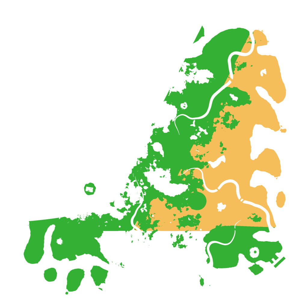 Biome Rust Map: Procedural Map, Size: 4500, Seed: 977140