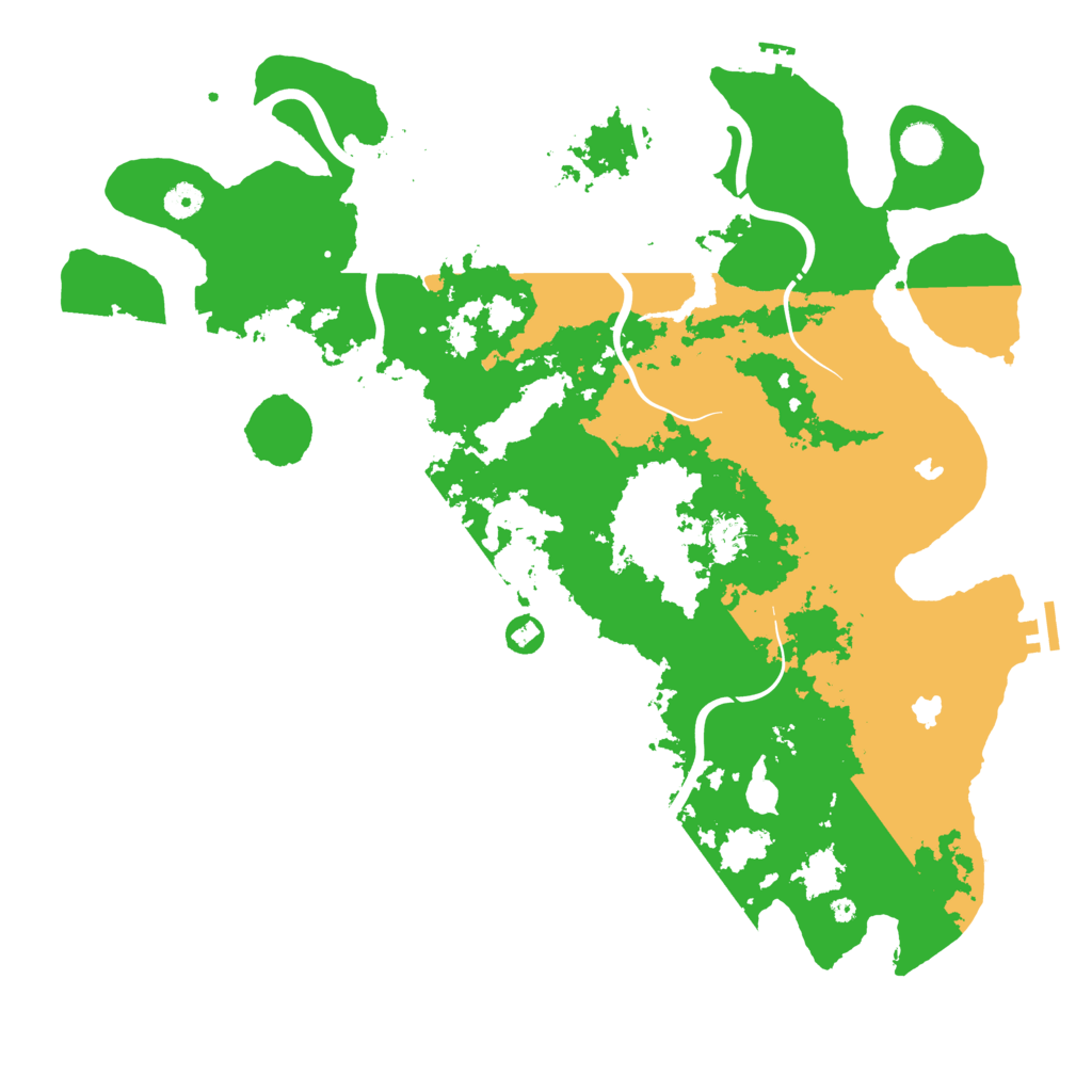 Biome Rust Map: Procedural Map, Size: 4500, Seed: 441921