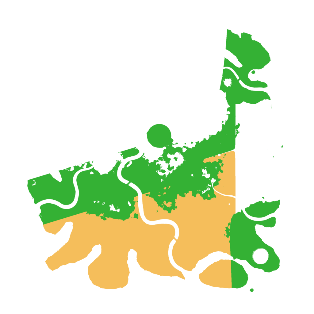 Biome Rust Map: Procedural Map, Size: 3500, Seed: 813426