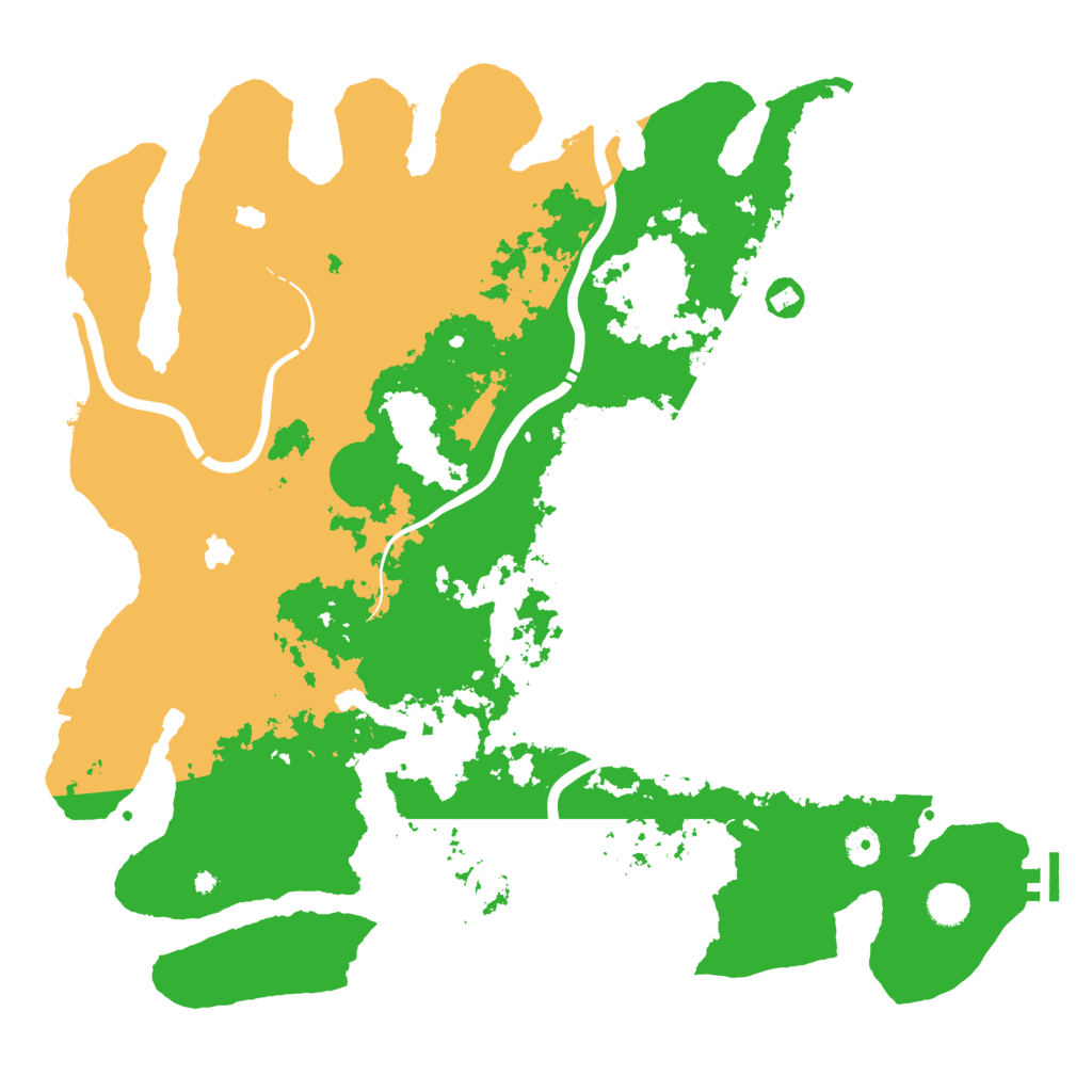 Biome Rust Map: Procedural Map, Size: 4500, Seed: 248589