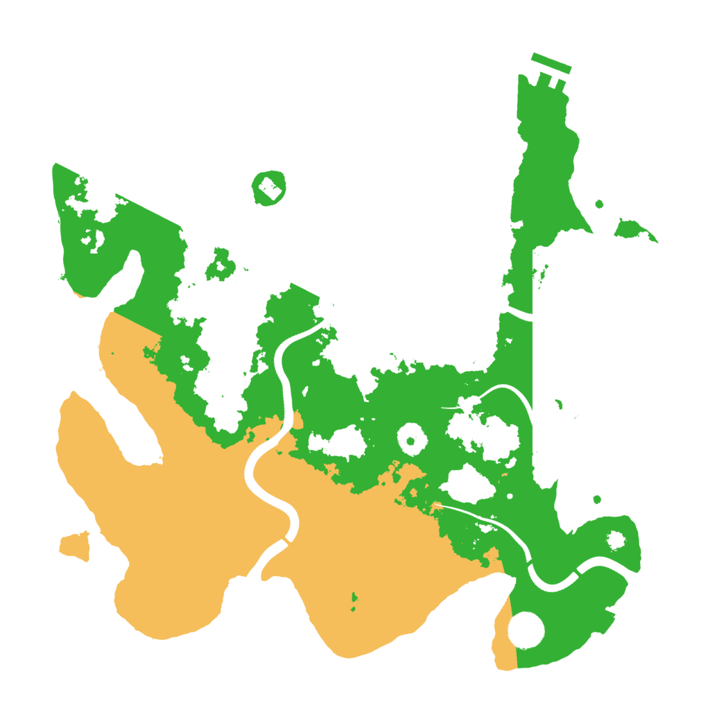 Biome Rust Map: Procedural Map, Size: 3500, Seed: 41231