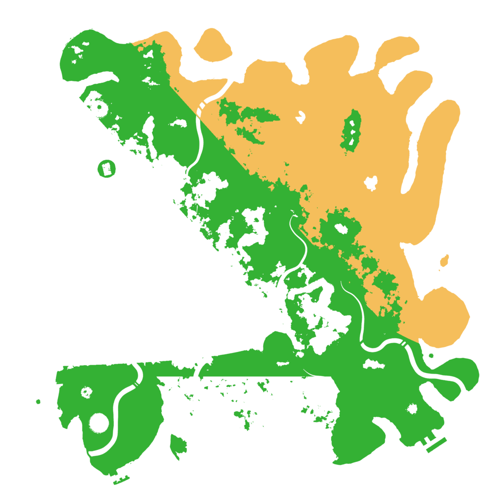 Biome Rust Map: Procedural Map, Size: 4500, Seed: 516261