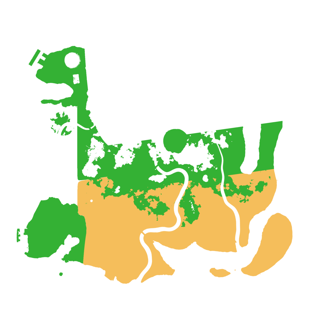 Biome Rust Map: Procedural Map, Size: 3500, Seed: 1877162201