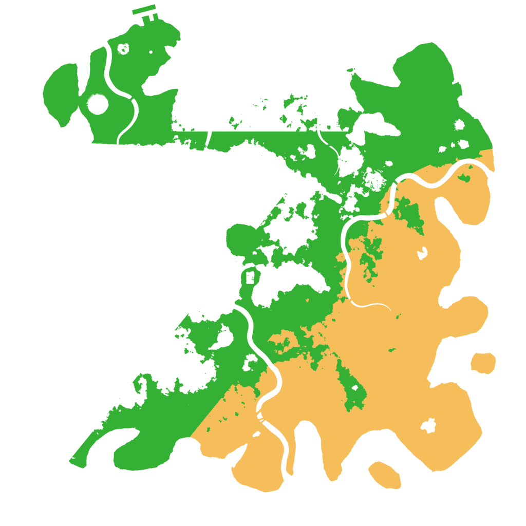 Biome Rust Map: Procedural Map, Size: 4500, Seed: 210488