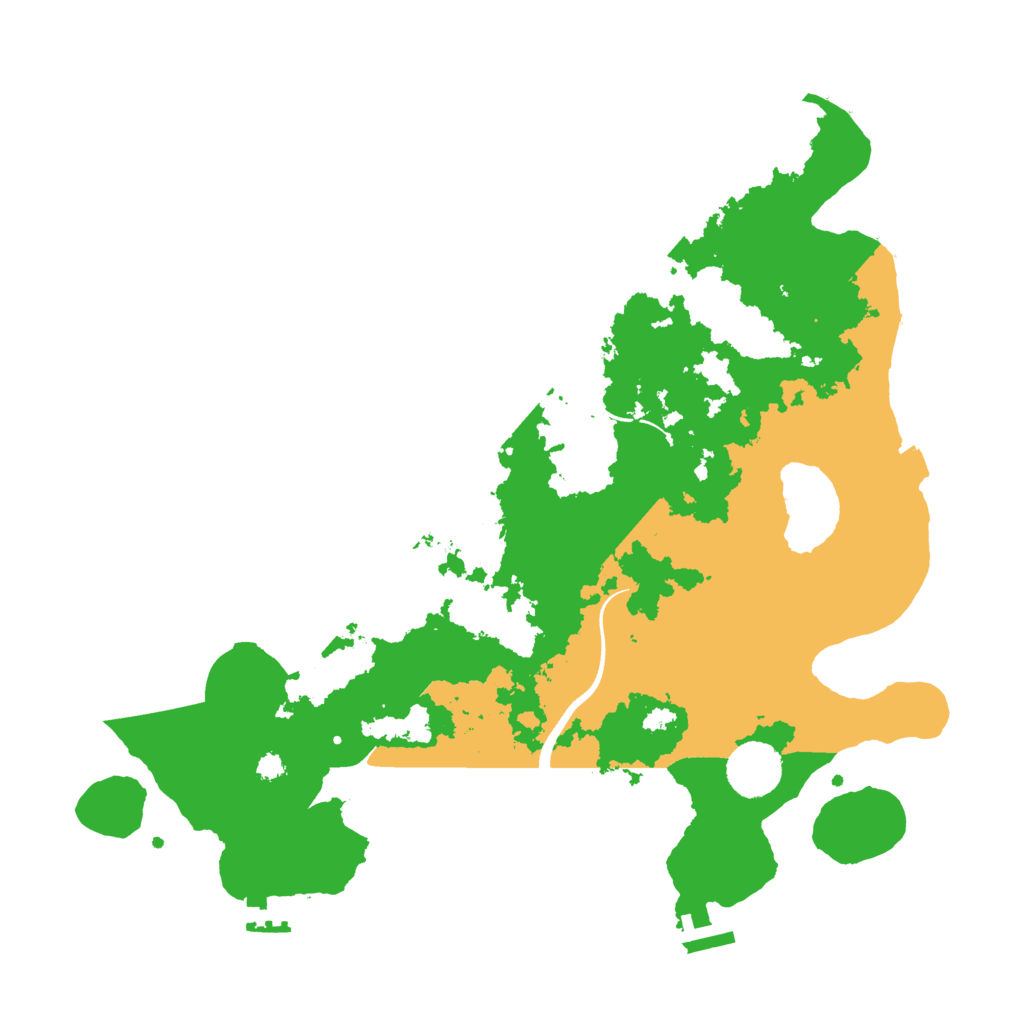 Biome Rust Map: Procedural Map, Size: 3500, Seed: 287464