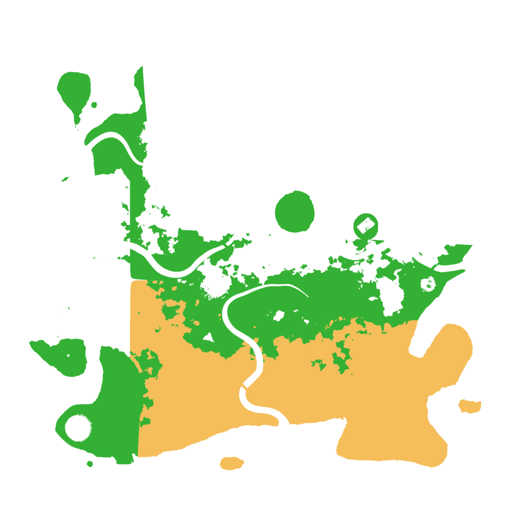 Biome Rust Map: Procedural Map, Size: 3500, Seed: 134527