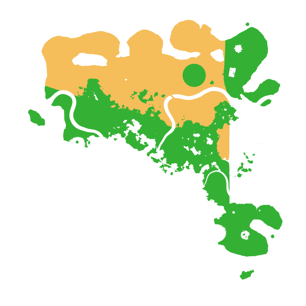 Biome Rust Map: Procedural Map, Size: 3500, Seed: 372357