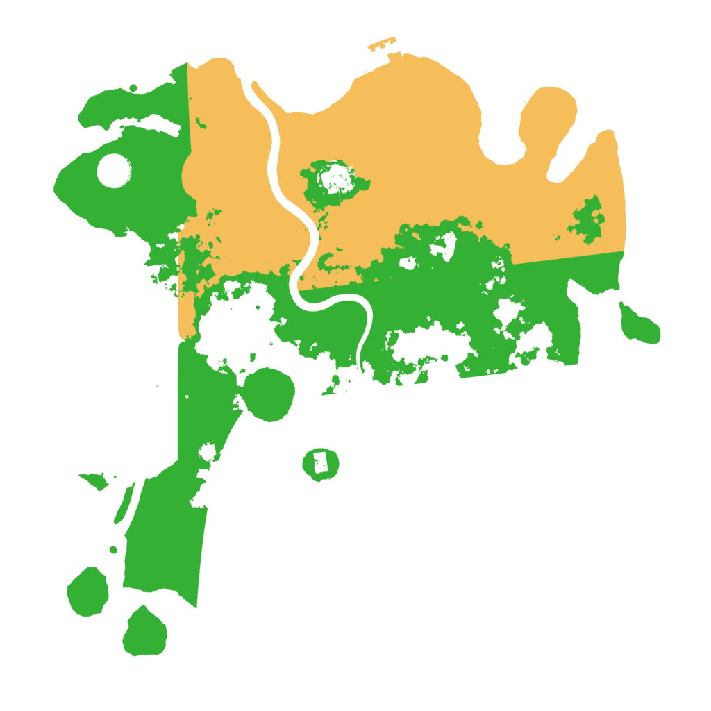 Biome Rust Map: Procedural Map, Size: 3750, Seed: 520863