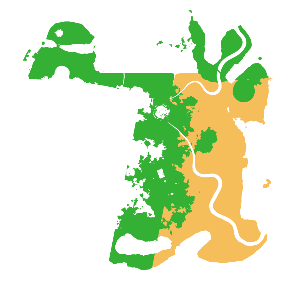 Biome Rust Map: Procedural Map, Size: 3500, Seed: 351790