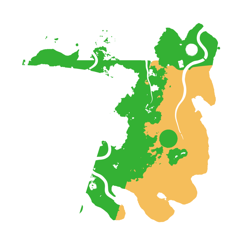 Biome Rust Map: Procedural Map, Size: 3500, Seed: 130754
