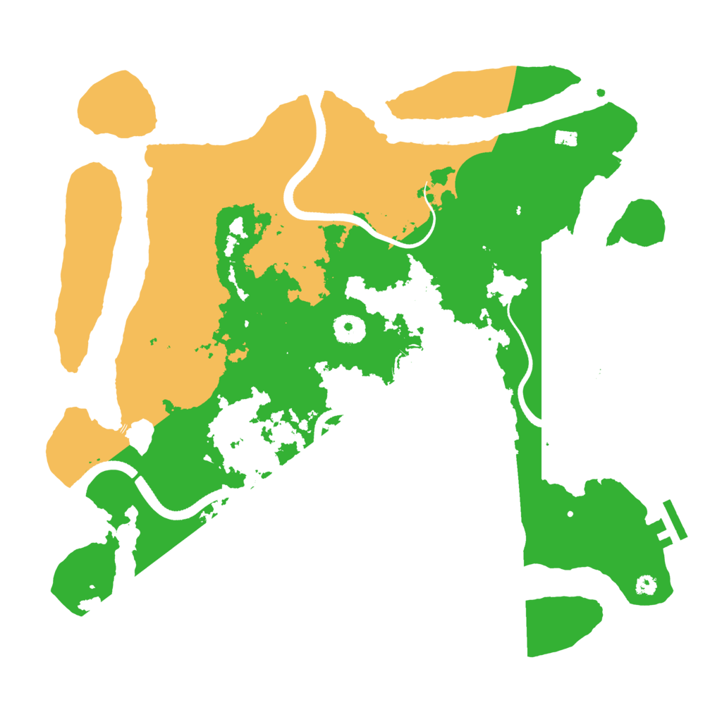 Biome Rust Map: Procedural Map, Size: 3500, Seed: 469550