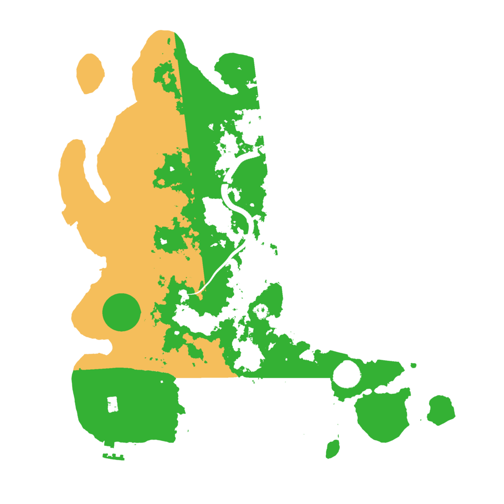 Biome Rust Map: Procedural Map, Size: 3500, Seed: 992481